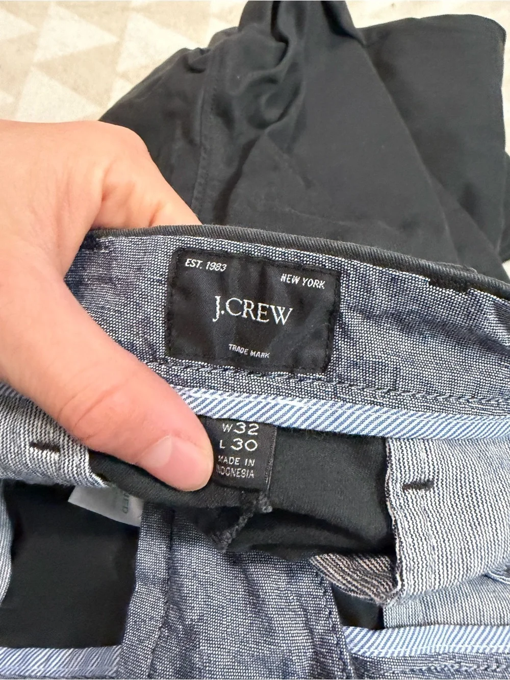 J crew 484 slim fit chino pants black 36